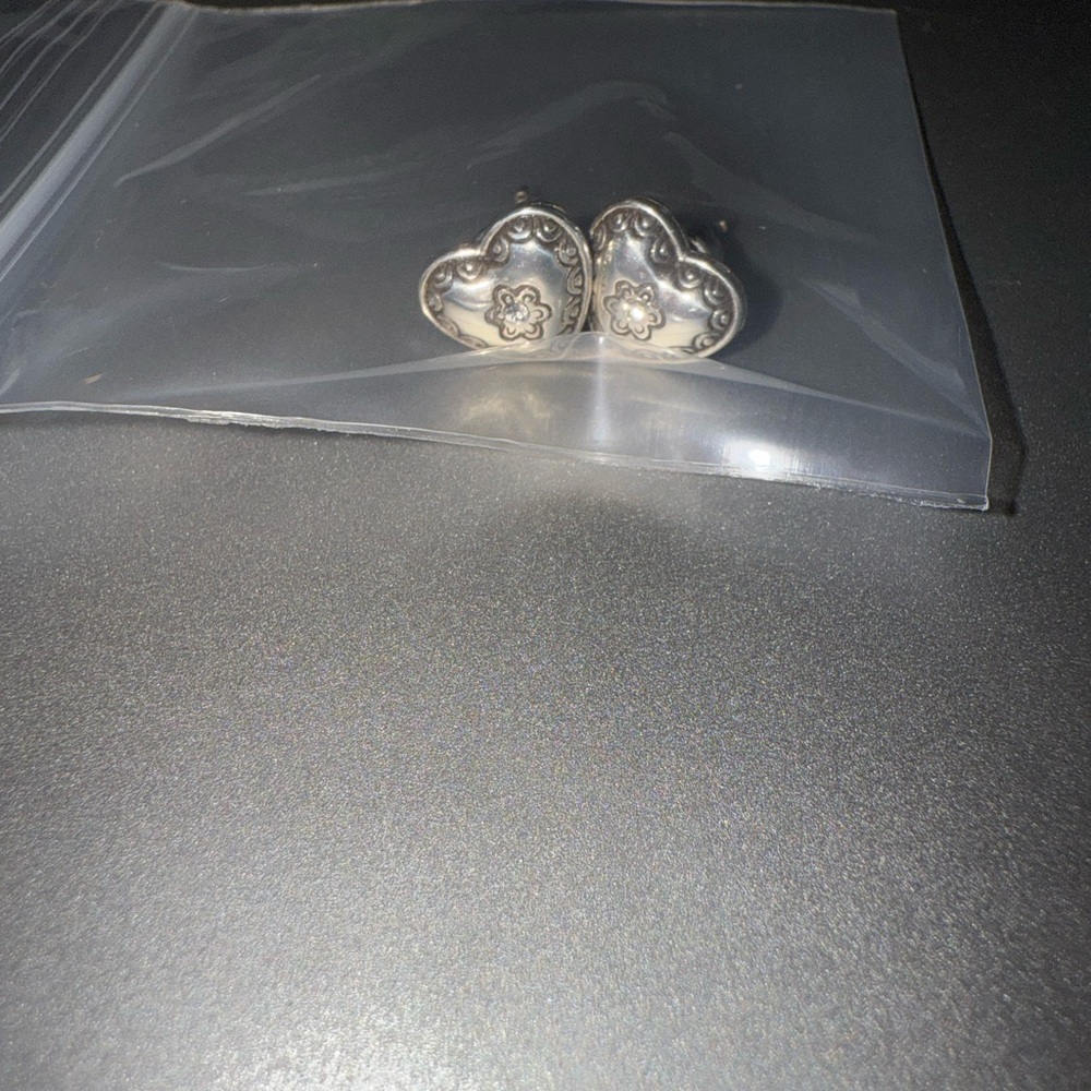 NWOT Brighton sterling Silver Heart Earrings